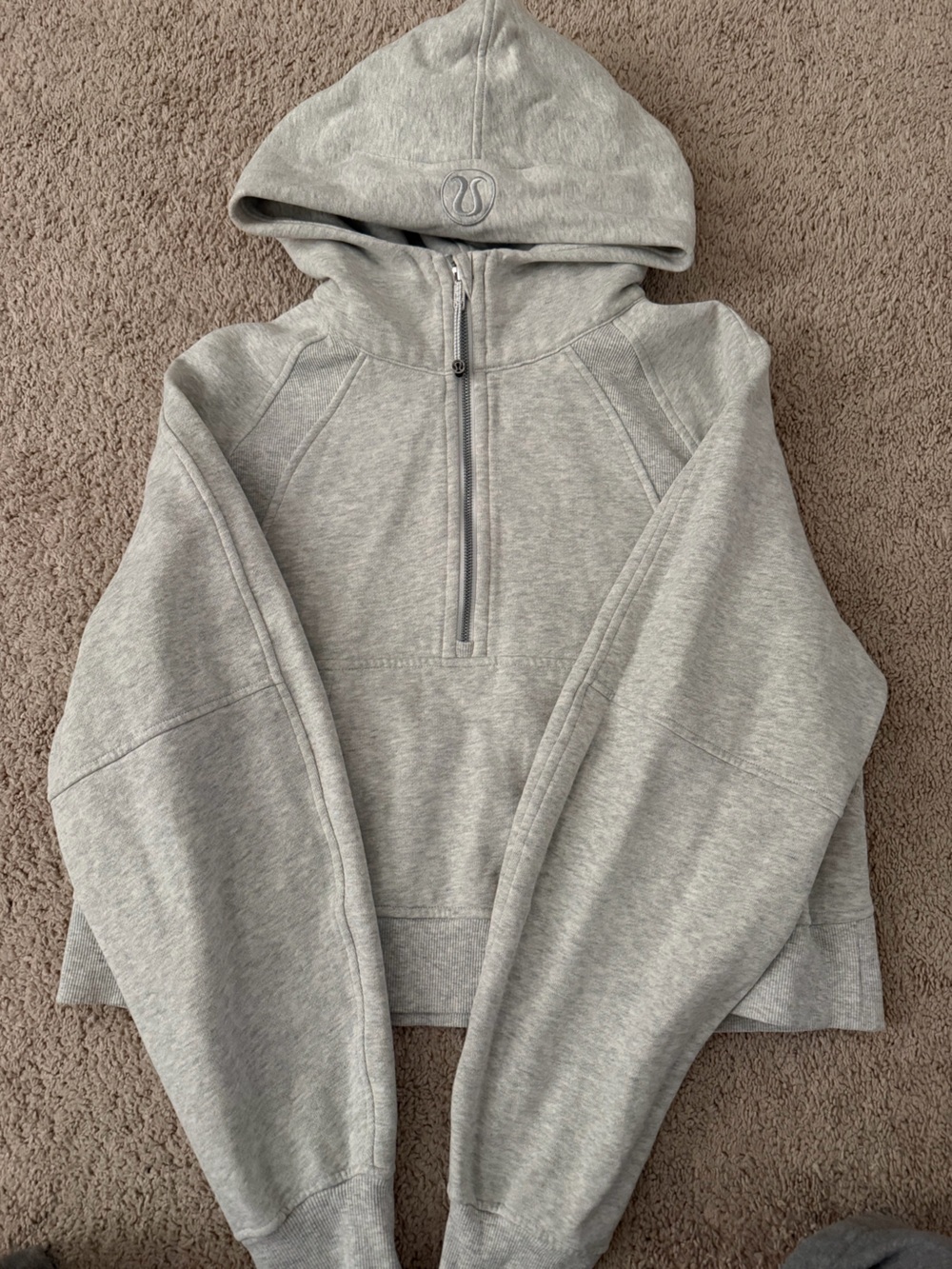 Scuba Overized half zip hoodie